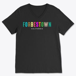 Forbestown California Color Pop Soft Lightweight V-Neck