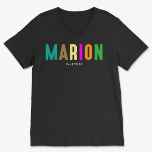Marion Illinois Color Pop Soft Lightweight V-Neck