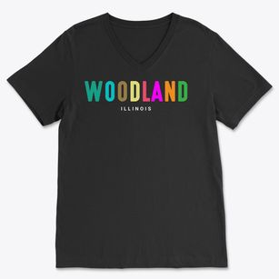 Woodland Illinois Color Pop Soft Lightweight V-Neck