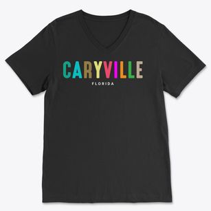 Caryville Florida Color Pop Soft Lightweight V-Neck