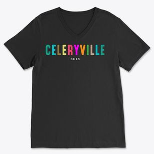 Celeryville Ohio Color Pop Soft Lightweight V-Neck