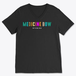 Medicine Bow Wyoming Color Pop Soft Lightweight V-Neck