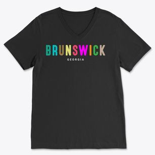 Brunswick Georgia Color Pop Soft Lightweight V-Neck