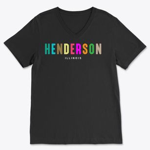Henderson Illinois Color Pop Soft Lightweight V-Neck