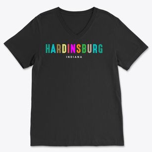 Hardinsburg Indiana Color Pop Soft Lightweight V-Neck