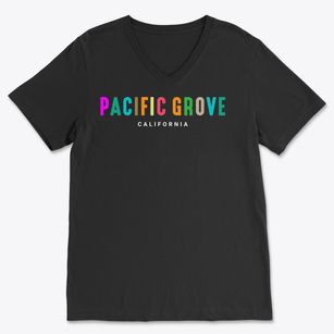 Pacific Grove California Color Pop Soft Lightweight V-Neck