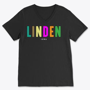 Linden Iowa Color Pop Soft Lightweight V-Neck