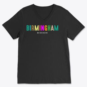 Birmingham Missouri Color Pop Soft Lightweight V-Neck