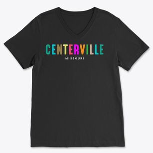 Centerville Missouri Color Pop Soft Lightweight V-Neck