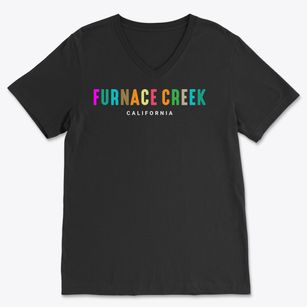 Furnace Creek California Color Pop Soft Lightweight V-Neck