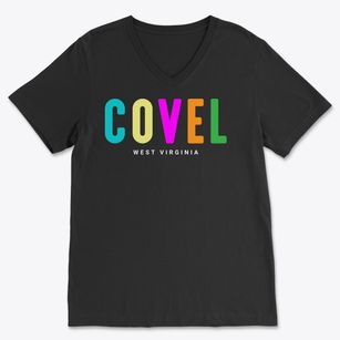 Covel West Virginia Color Pop Soft Lightweight V-Neck