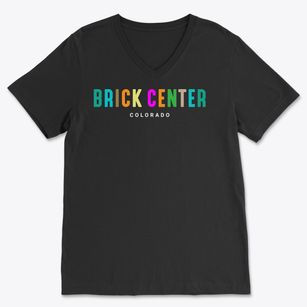 Brick Center Colorado Color Pop Soft Lightweight V-Neck