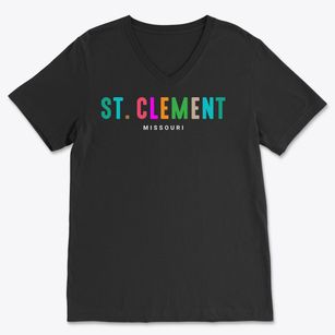 St. Clement Missouri Color Pop Soft Lightweight V-Neck
