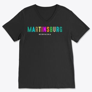 Martinsburg Nebraska Color Pop Soft Lightweight V-Neck