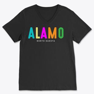 Alamo North Dakota Color Pop Soft Lightweight V-Neck