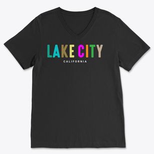Lake City California Color Pop Soft Lightweight V-Neck