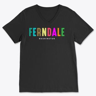 Ferndale Washington Color Pop Soft Lightweight V-Neck