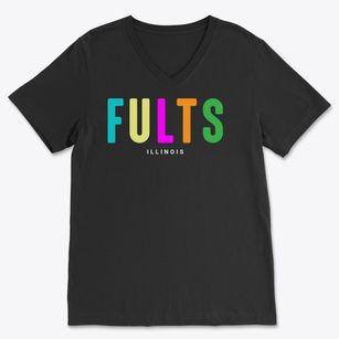 Fults Illinois Color Pop Soft Lightweight V-Neck