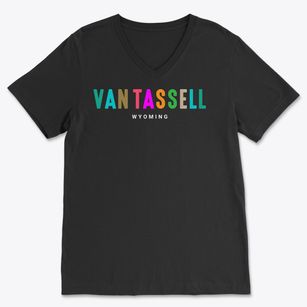 Van Tassell Wyoming Color Pop Soft Lightweight V-Neck