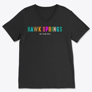 Hawk Springs Wyoming Color Pop Soft Lightweight V-Neck
