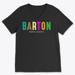 Barton North Dakota Color Pop Soft Lightweight V-Neck