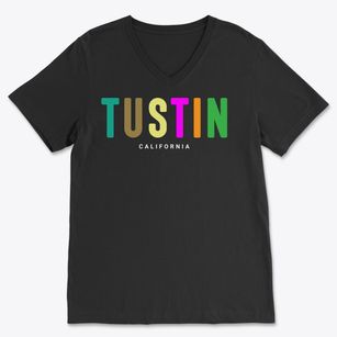 Tustin California Color Pop Soft Lightweight V-Neck