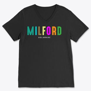 Milford Delaware Color Pop Soft Lightweight V-Neck