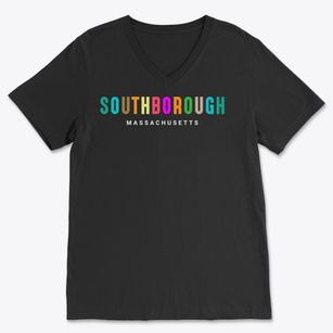 Southborough Massachusetts Color Pop Soft Lightweight V-Neck