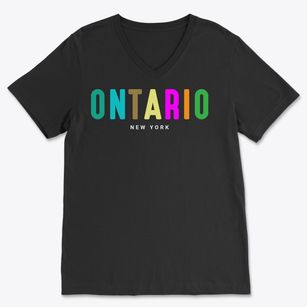 Ontario New York Color Pop Soft Lightweight V-Neck