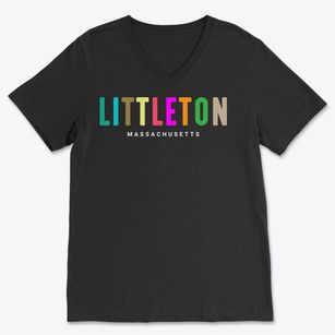 Littleton Massachusetts Color Pop Soft Lightweight V-Neck