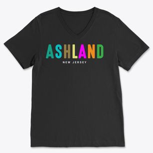 Ashland New Jersey Color Pop Soft Lightweight V-Neck