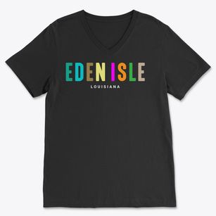 Eden Isle Louisiana Color Pop Soft Lightweight V-Neck
