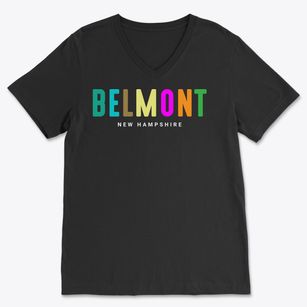 Belmont New Hampshire Color Pop Soft Lightweight V-Neck