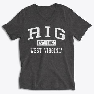 Rig West Virginia Classic Established Soft Lightweight V-Neck