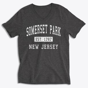 Somerset Park New Jersey Classic Established Soft Lightweight V-Neck