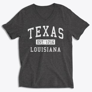 Texas Louisiana Classic Established Soft Lightweight V-Neck