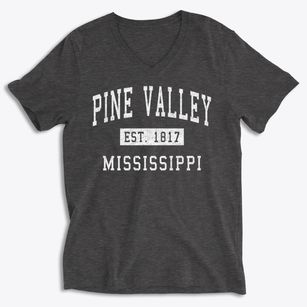 Pine Valley Mississippi Classic Established Soft Lightweight V-Neck
