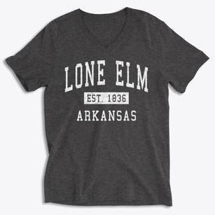 Lone Elm Arkansas Classic Established Soft Lightweight V-Neck