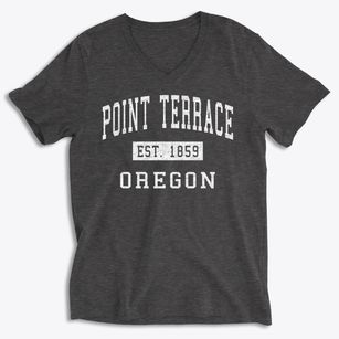 Point Terrace Oregon Classic Established Soft Lightweight V-Neck