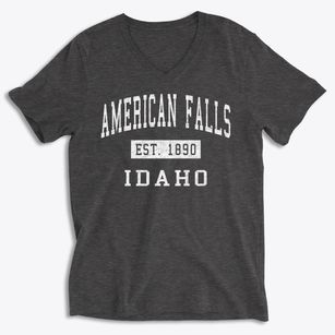 American Falls Idaho Classic Established Soft Lightweight V-Neck