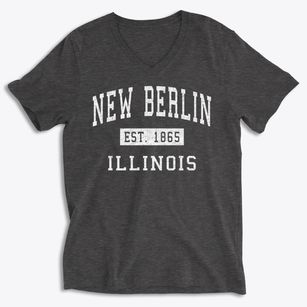 New Berlin Illinois Classic Established Soft Lightweight V-Neck