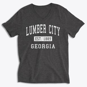 Lumber City Georgia Classic Established Soft Lightweight V-Neck