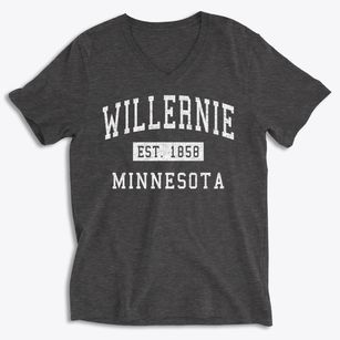 Willernie Minnesota Classic Established Soft Lightweight V-Neck