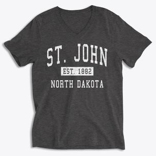 St. John North Dakota Classic Established Soft Lightweight V-Neck