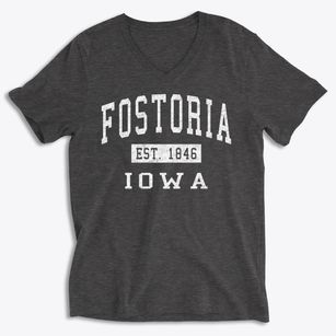 Fostoria Iowa Classic Established Soft Lightweight V-Neck