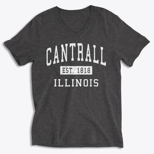 Cantrall Illinois Classic Established Soft Lightweight V-Neck