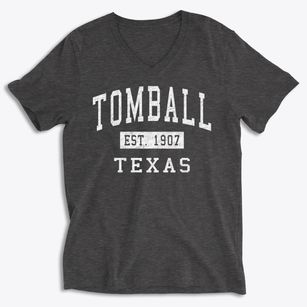 Tomball Texas Classic Established Soft Lightweight V-Neck