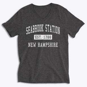 Seabrook Station New Hampshire Classic Established Soft Lightweight V-Neck