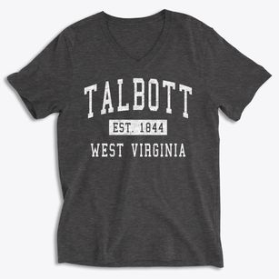 Talbott West Virginia Classic Established Soft Lightweight V-Neck