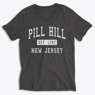 Pill Hill New Jersey Classic Established Soft Lightweight V-Neck